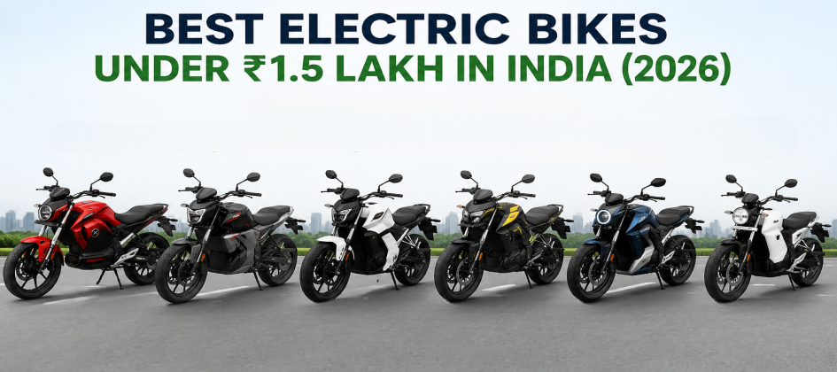 Best Electric Bikes Under ₹1.5 Lakh in India (2026): Top Affordable EV Bikes Compared